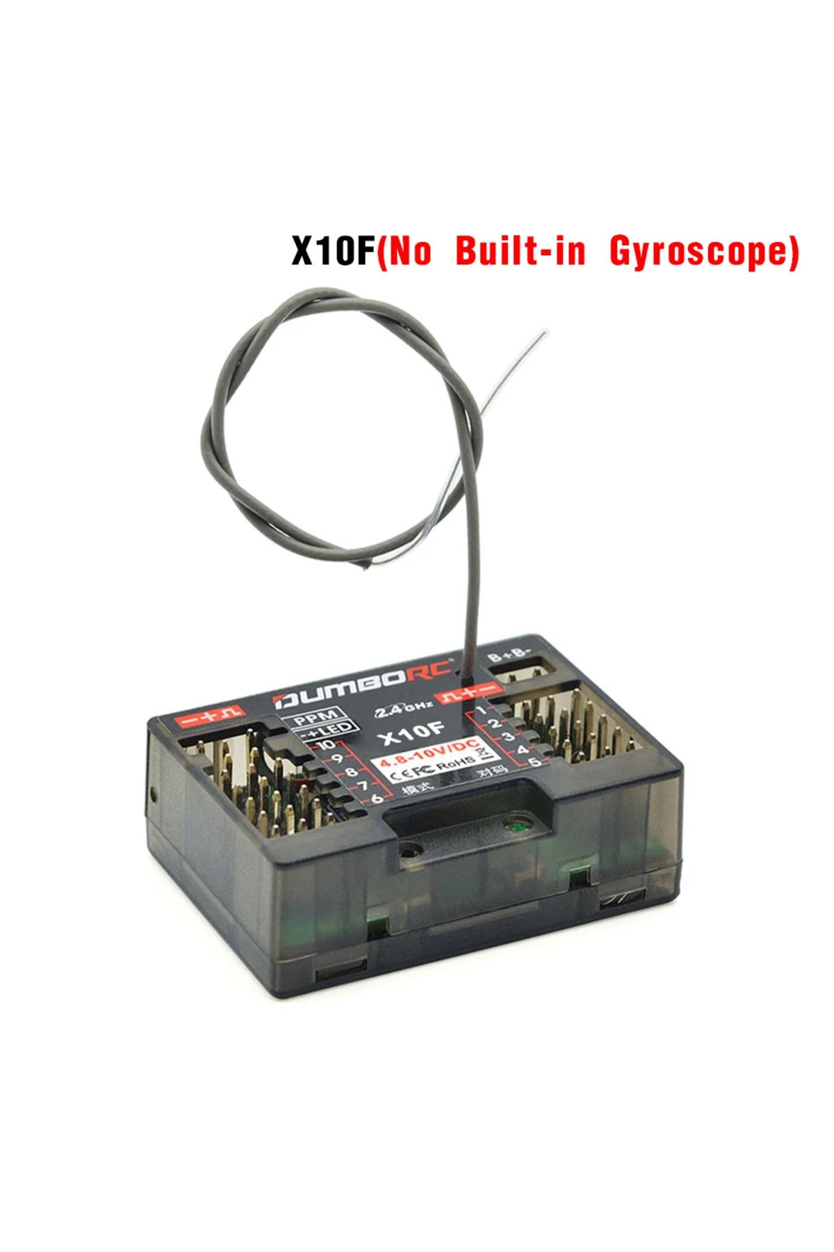 Choice-DUMBORC RC Receiver X10F X10FG 10CH 2.4G RC Gyro Receiver for X10P-350 Transmitter DDF-350 RC Rec... 3