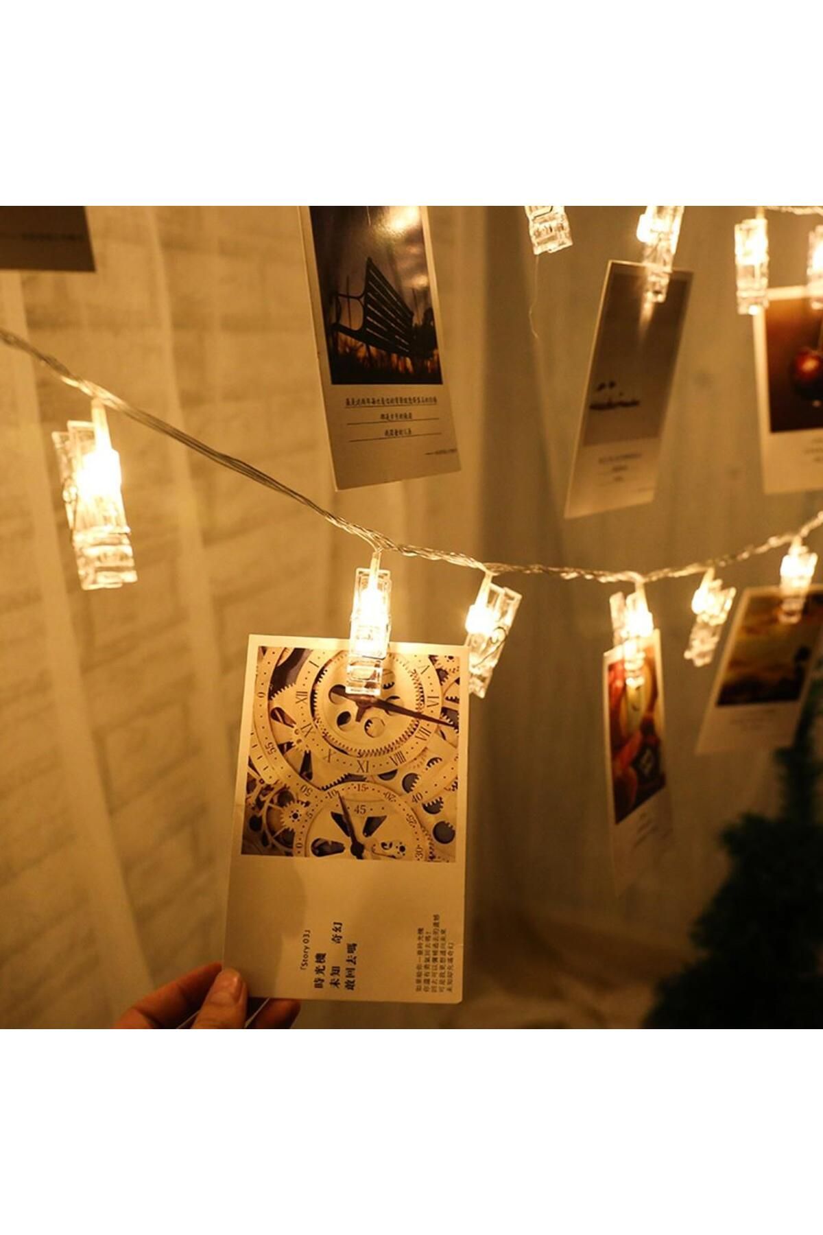 Ovebu Işıklı Mandallı Fotoğraf Albümü 20li