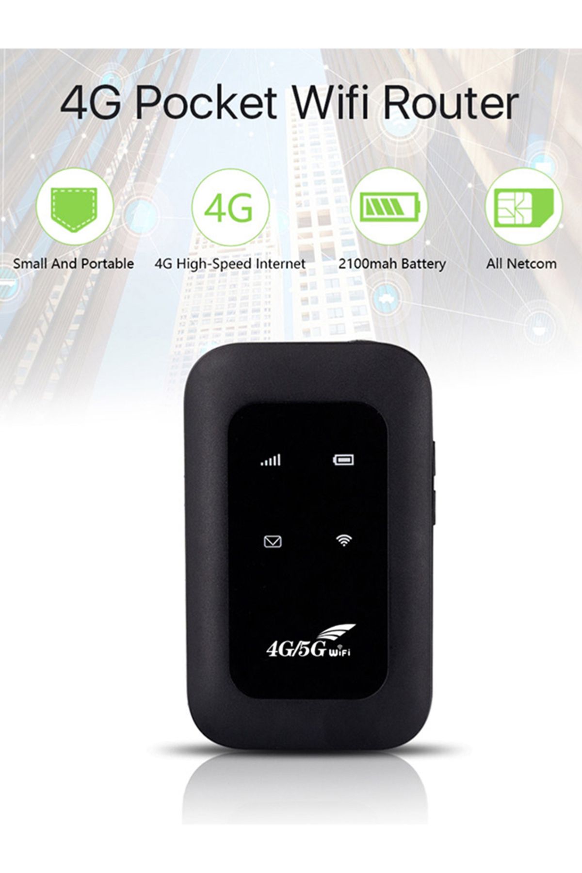 APWIKOGER-Portable 4G LTE WiFi Modem with SIM Card Slot High Speed WiFi Mobile Hotspot Wireless Mini Router... 8