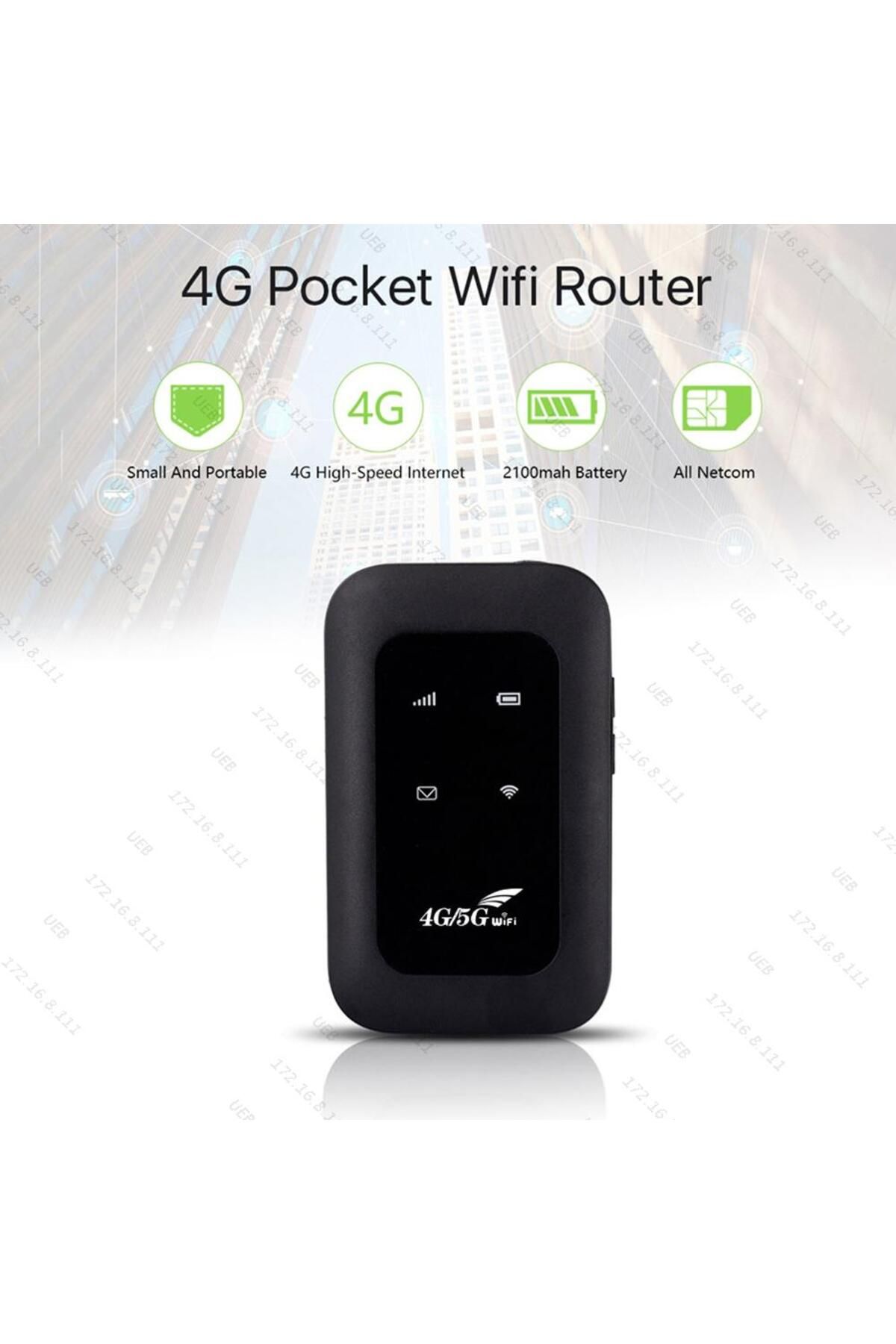 APWIKOGER-Portable 4G LTE WiFi Modem with SIM Card Slot High Speed WiFi Mobile Hotspot Wireless Mini Router... 2