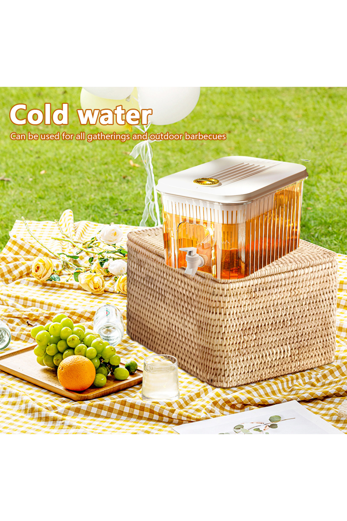 VAKIND-3.5L-10L Large Capacity Cold Kettle with Faucet In Refrigerator Iced Beverage Drink Dispenser Ref... 4