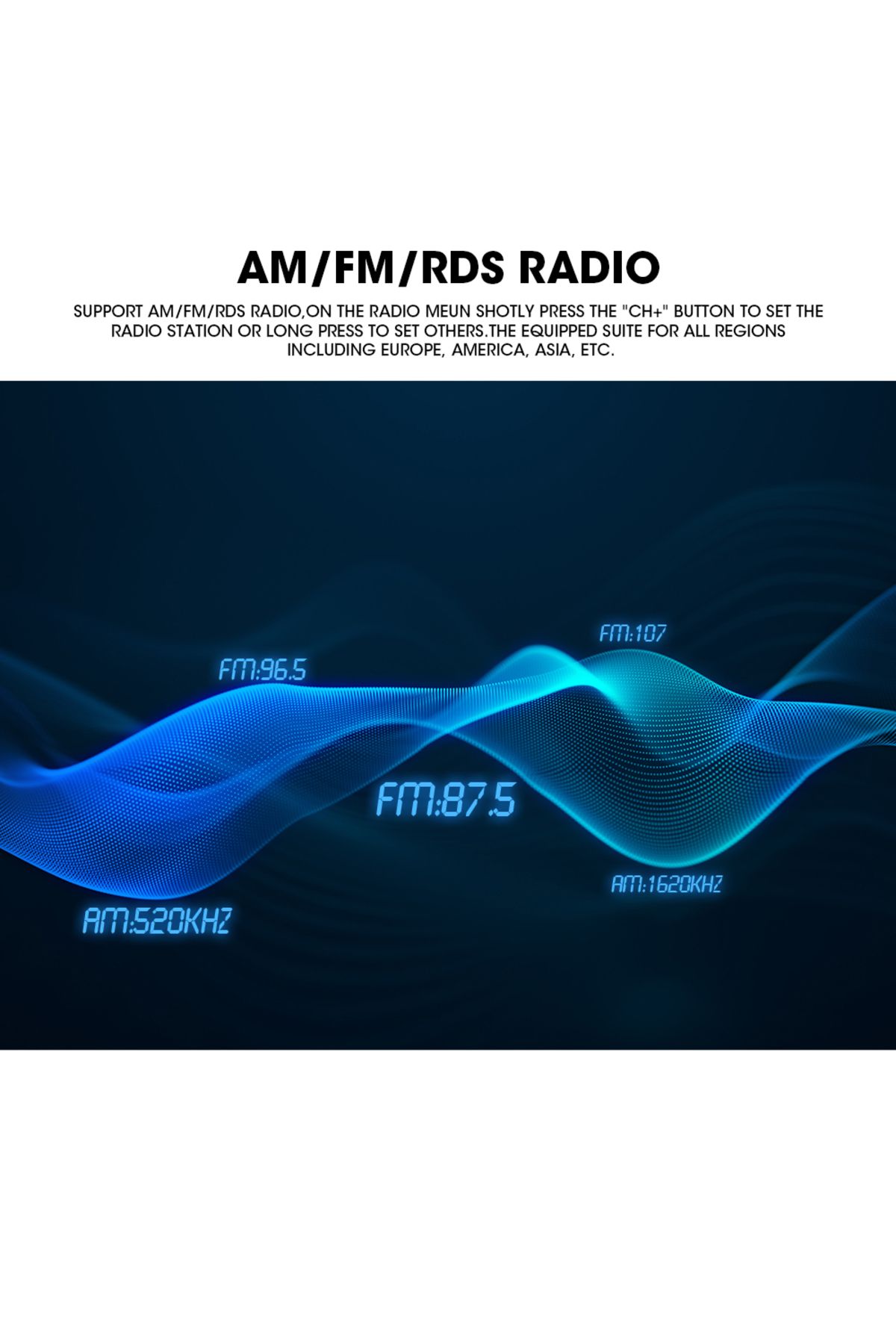 Choice-AKAMATE Boat Radio MP5 Marine Stereo Source Media Player AM FM RDS Receiver MP3 MP4 Video Play Bl... 4