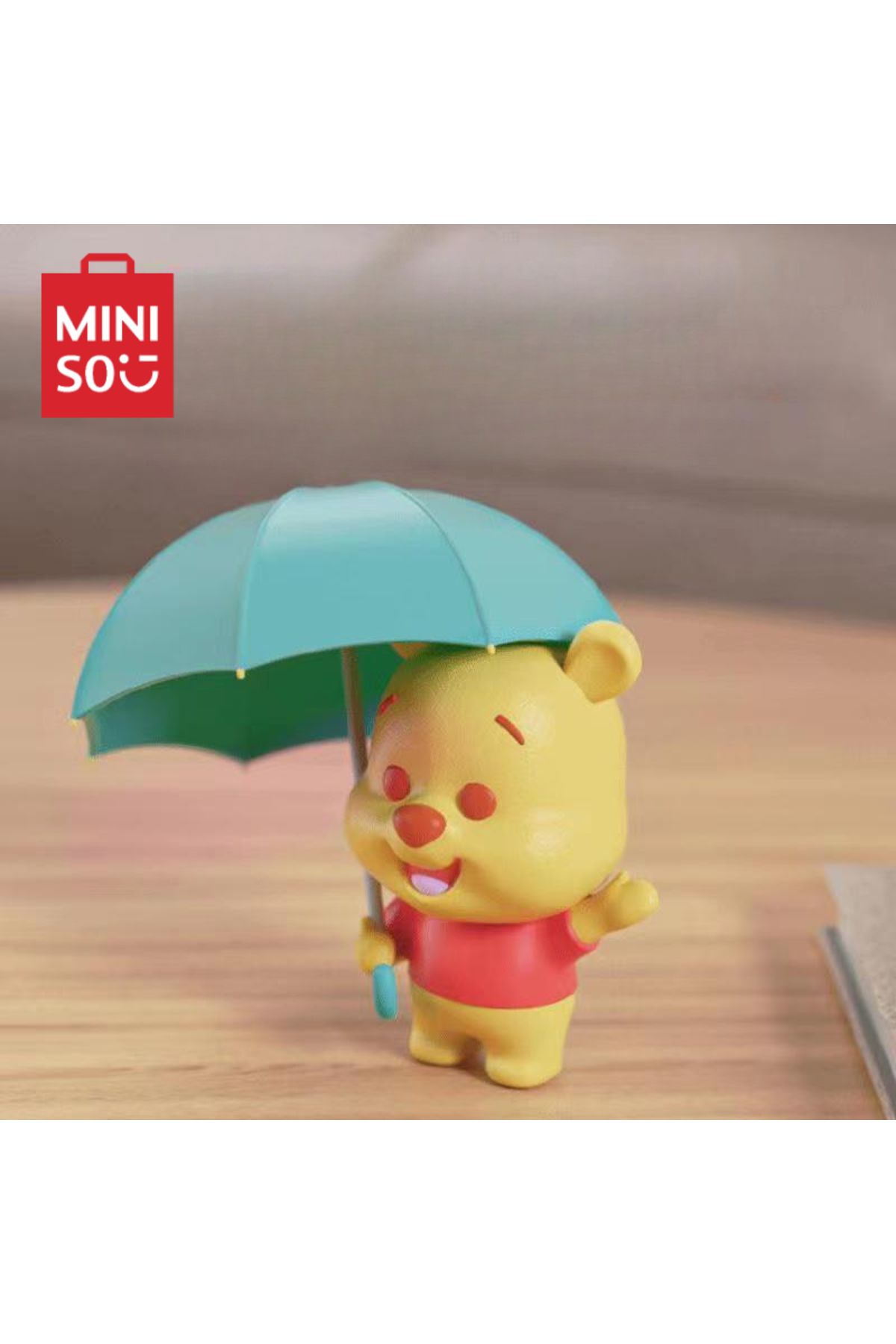 Miniso-MINISO Blind Box Winnie the Pooh series rainy season theme model doll kawaii animation surroundin... 5