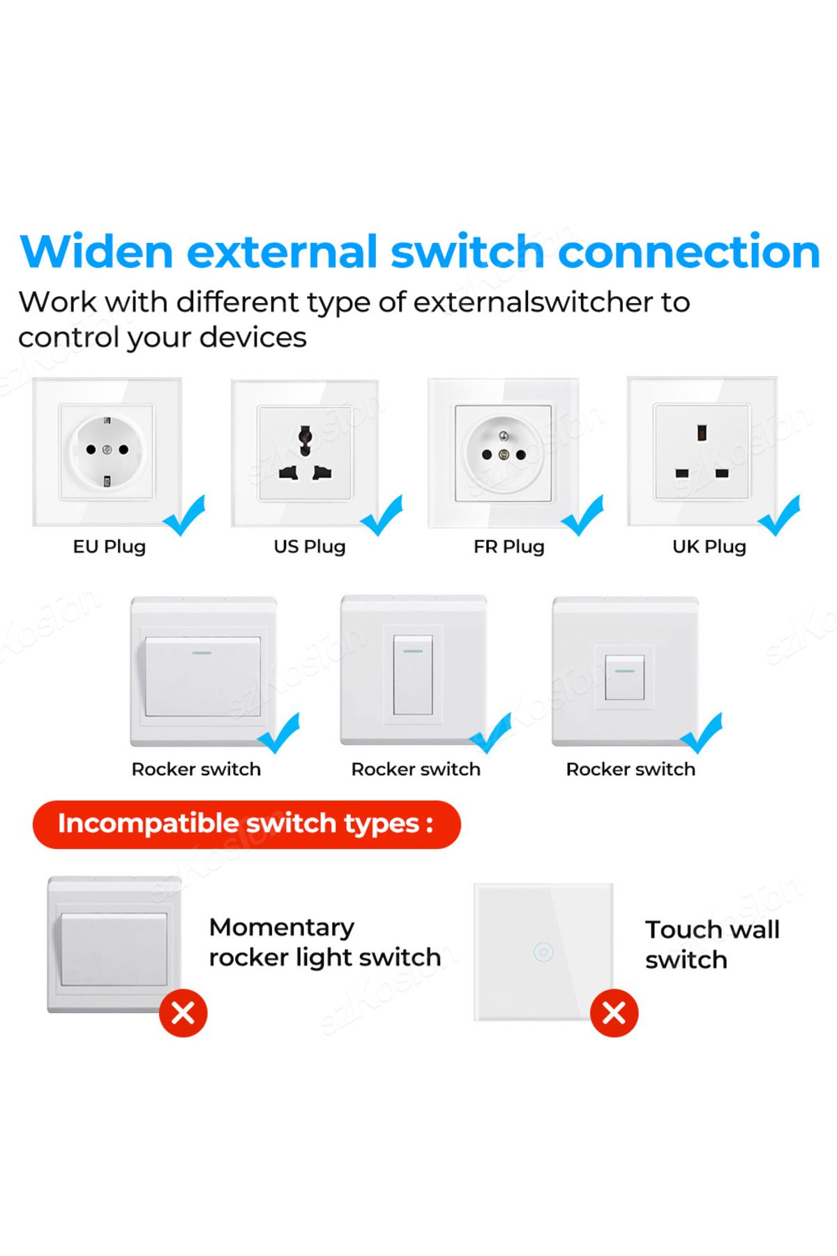Choice-1pcs 16a Mini Zigbee Smart Switch Ewelink Smart Home Diy Breaker Relay For Smartthings Alice Alexa G 6