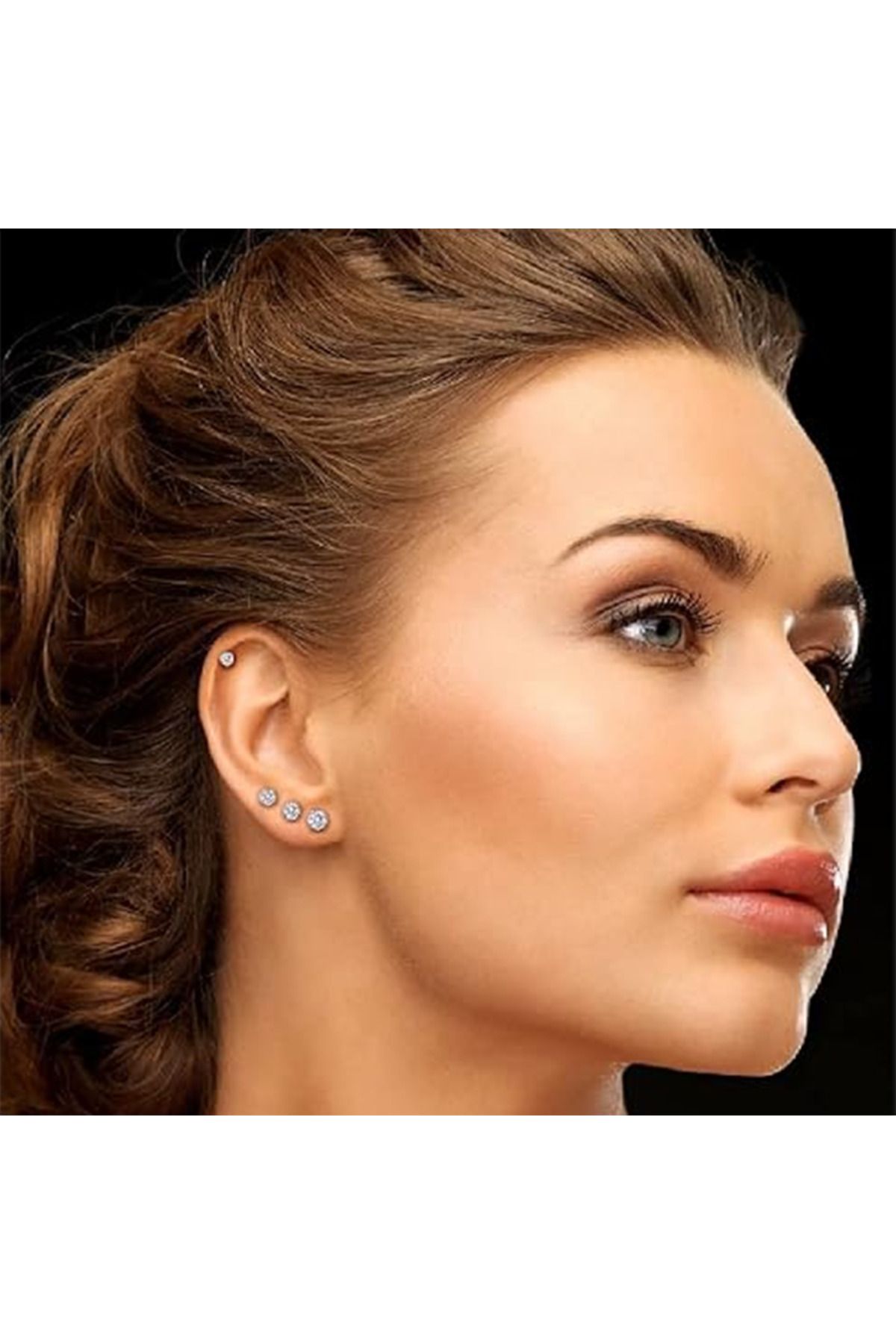 UygunGümüşçülük-Medicated Sterile Medium Size Earrings 5