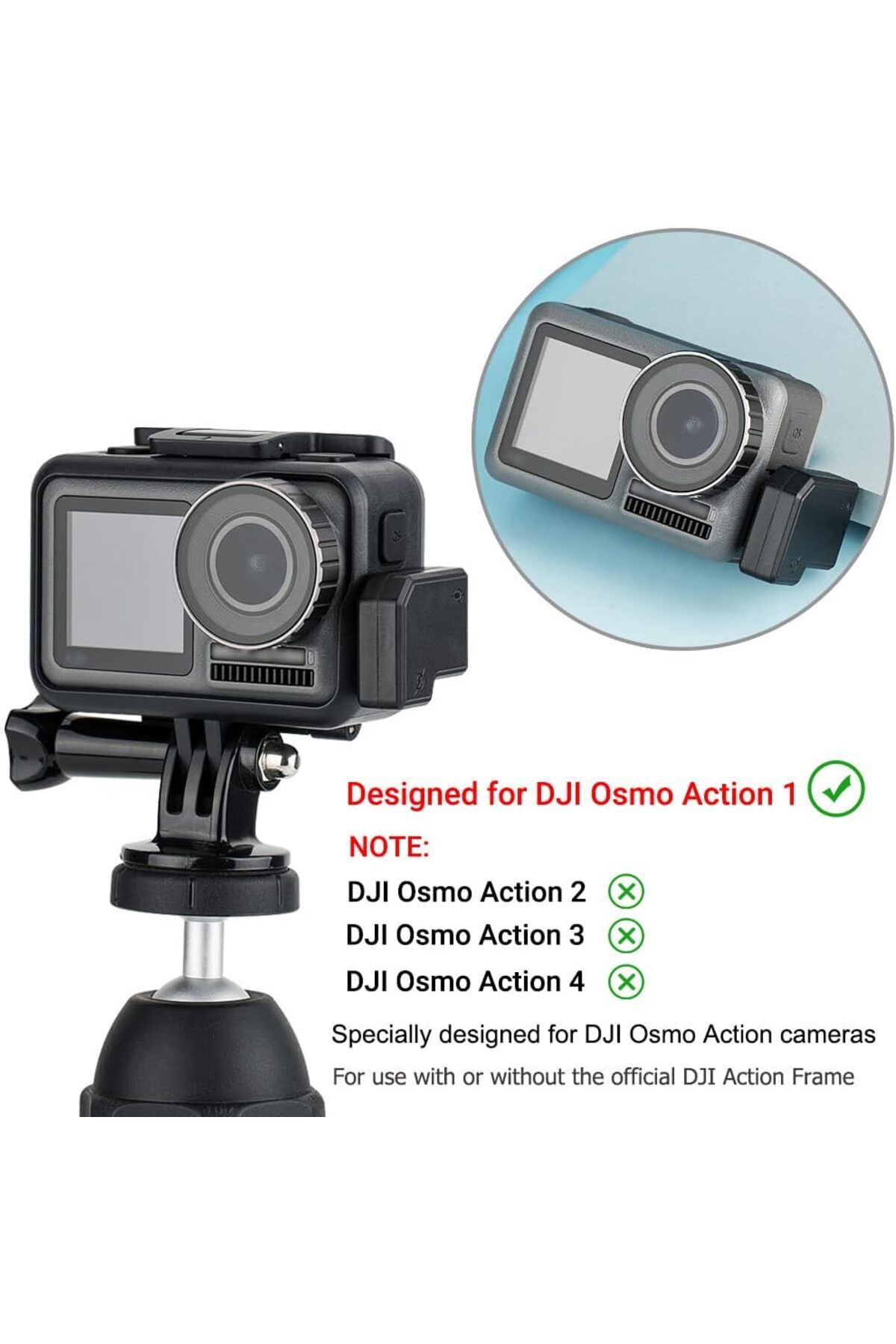 JJC-USB-C 3.5mm Mic Adapter Only for DJI Osmo Action 1 Audio Adapter Vlogging Action Camera Acces... 5