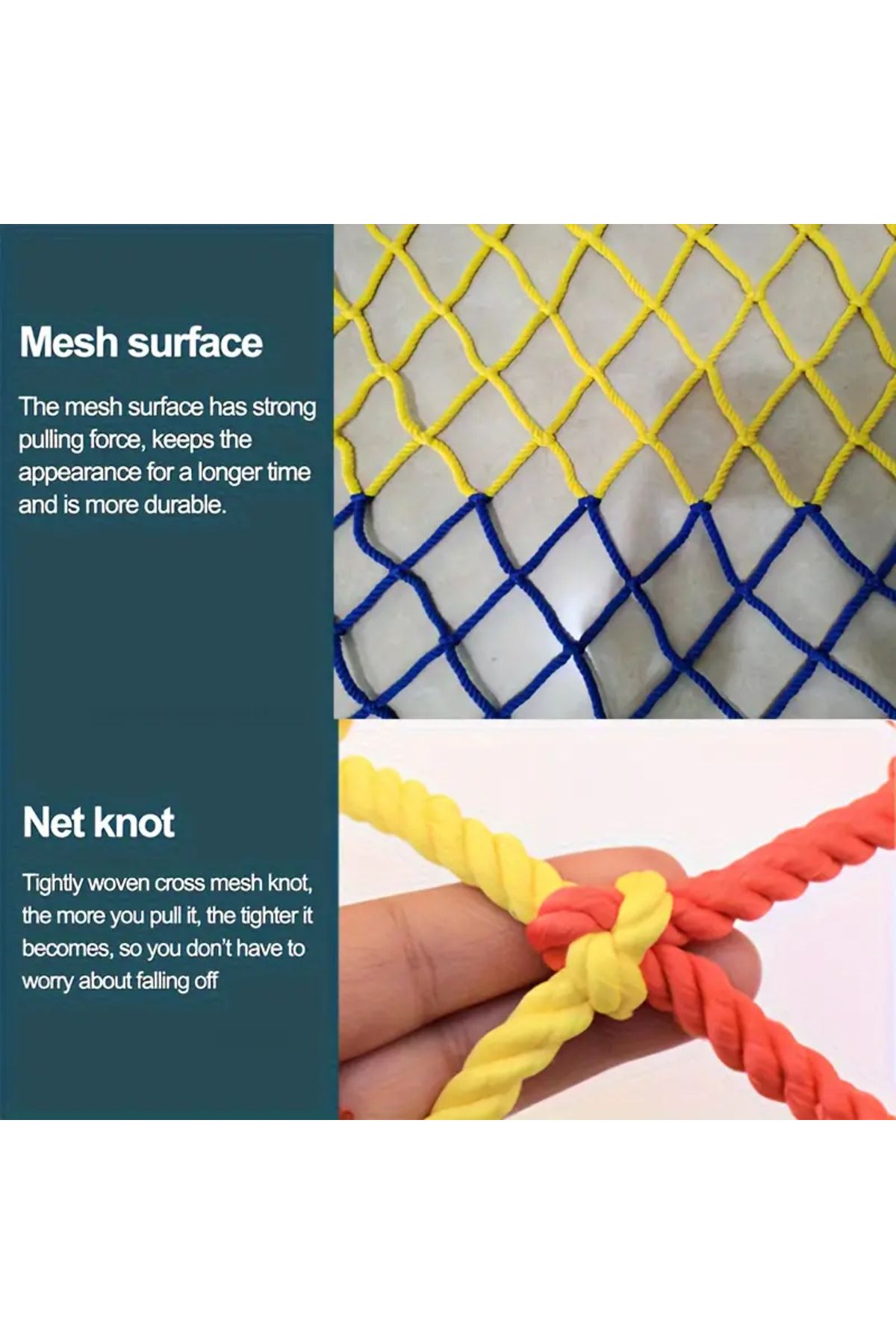 Choice-1pc Rope Net Kids Safety Netting Stair Balcony Railing Child Safety Net, Playground Netting Patio... 5