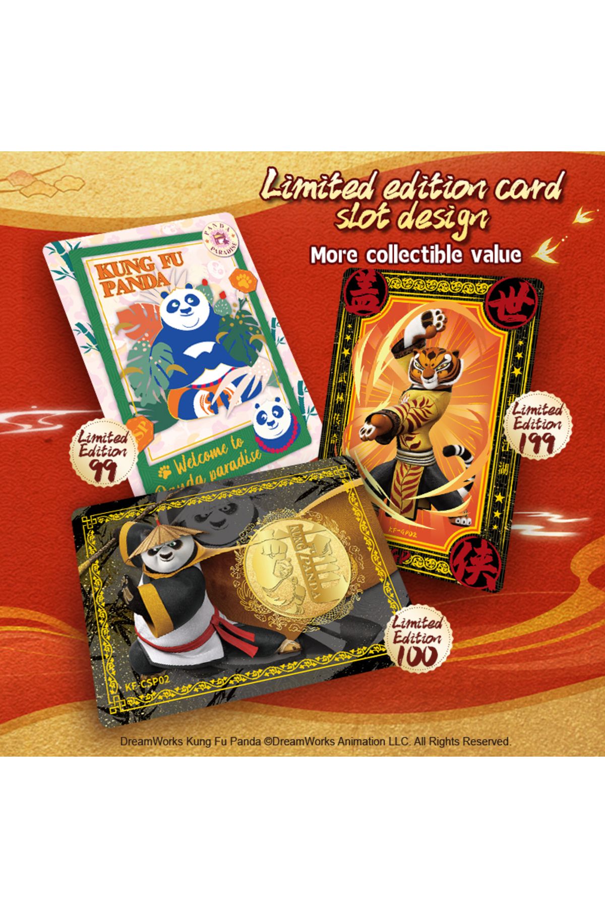card.fun-10 Packs CARDFUN Kung Fu Panda Cards Booster Box Official Anime TCG CCG Collectable Playing/Tradi... 2