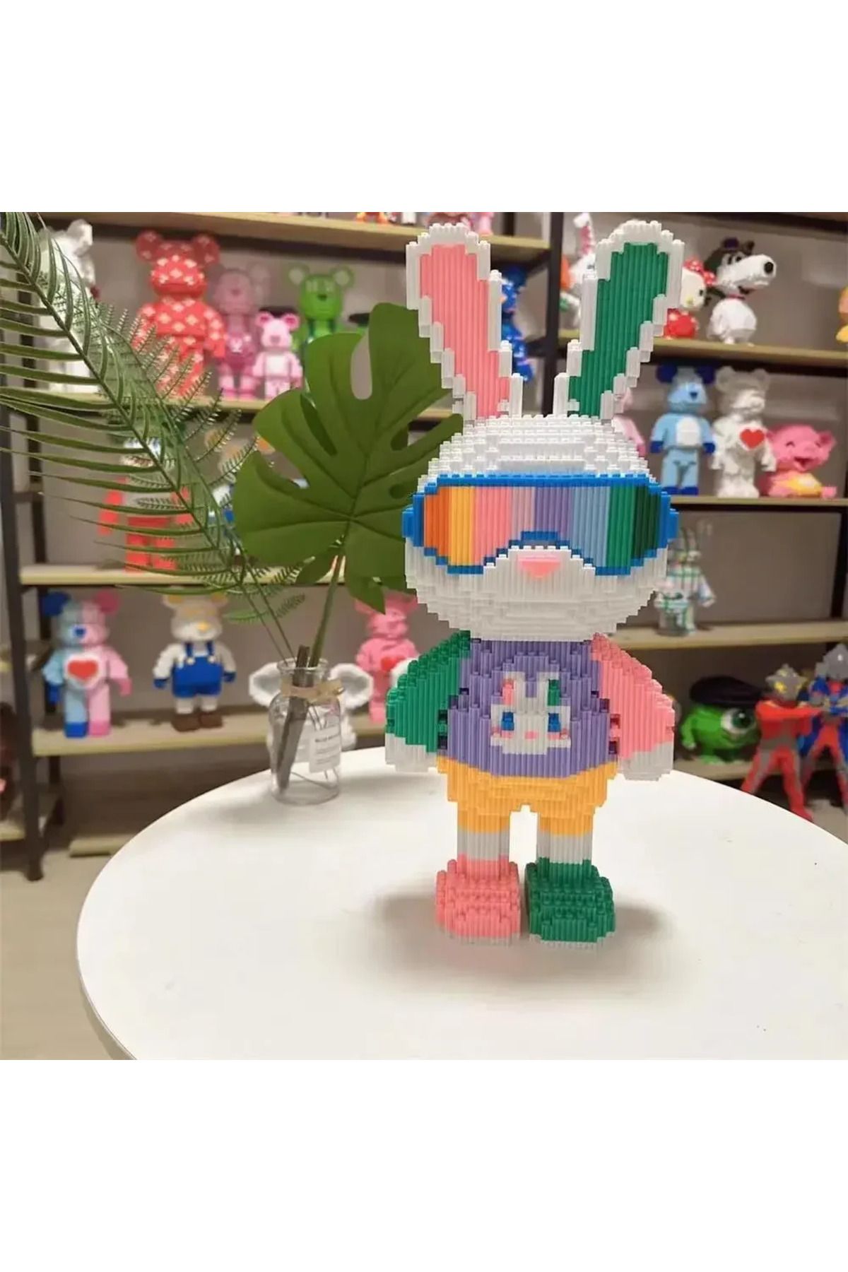 hairun-Candy Rabbit Colorful and Cute Mini 3D DIY Kids Toys Model with Light Building Block Micro Bricks... 5