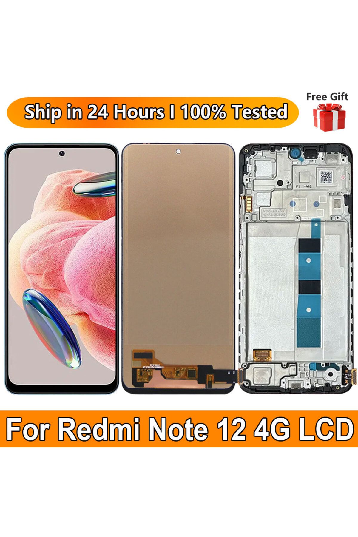 Choice-For Xiaomi Redmi Note 12 4G 23021RAAEG 23021RAA2Y Lcd Display with Frame Touch Digital for Redmi ... 8
