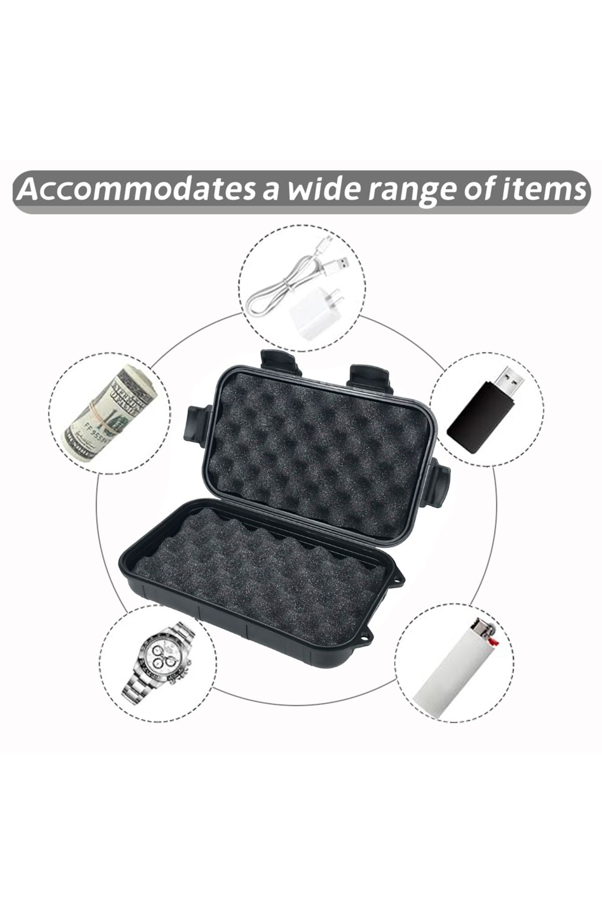 Choice-Auto Magnetic Key Holder Under Car Hide Key Box Waterproof Key Hider Rustproof Multifunctional Bo... 6