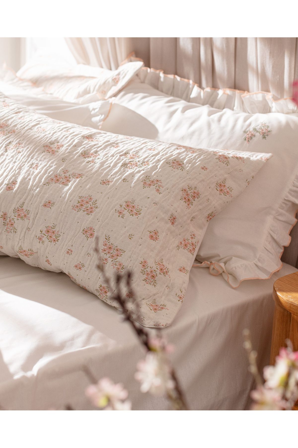 Madame Coco-Julien Double Bedspread Set - Powder 4