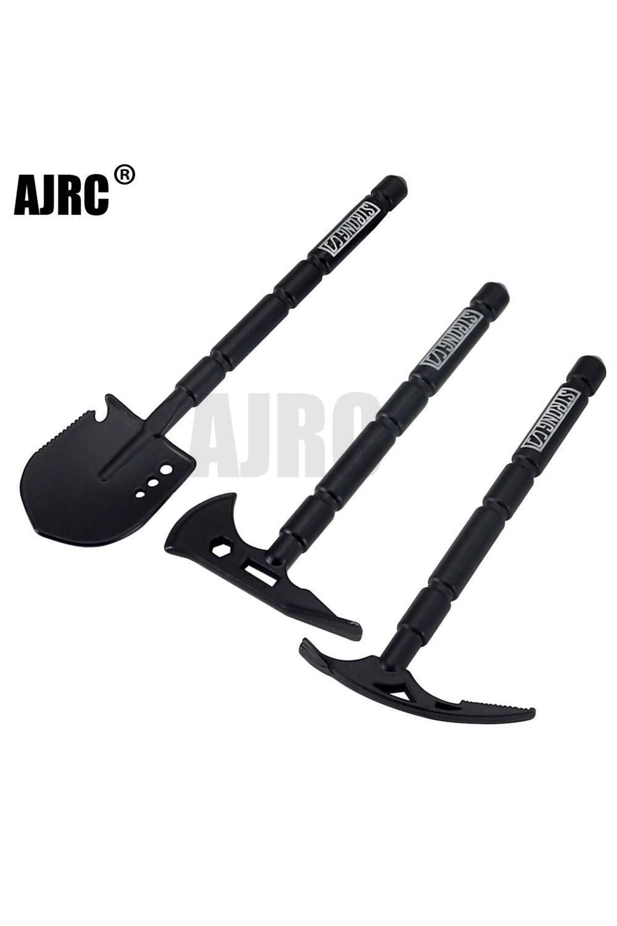 Choice-Black Metal Shovel/pickaxe/axe For 1/10 Rc Crawler Car Traxxas Trx4 Rgt Yikong Redcat Axial Scx10... 2