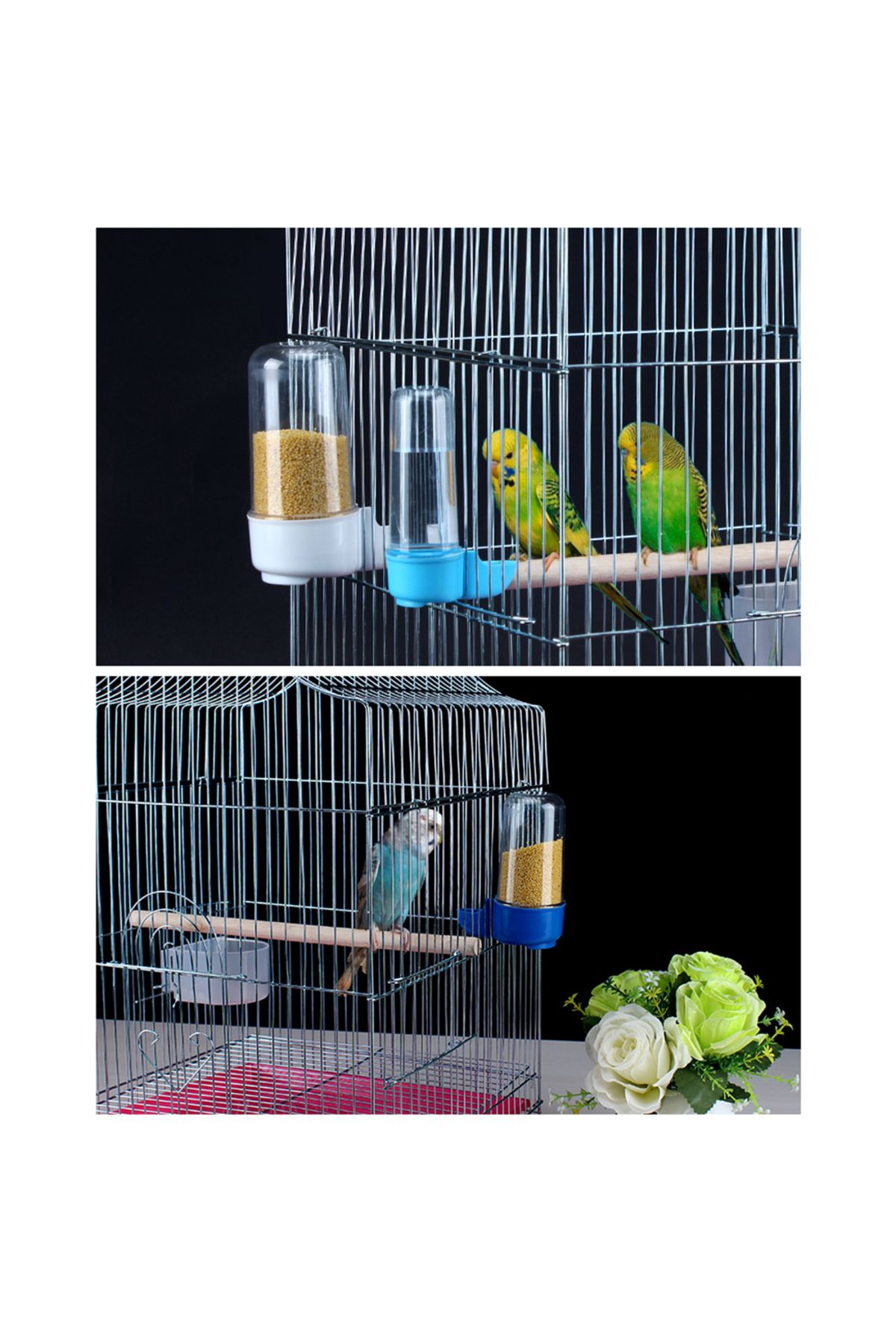 Choice-200ml Bird Feeder Large Capacity Spill-proof Water Dispenser Automatic Feeder Bowls Cage Accessories 5