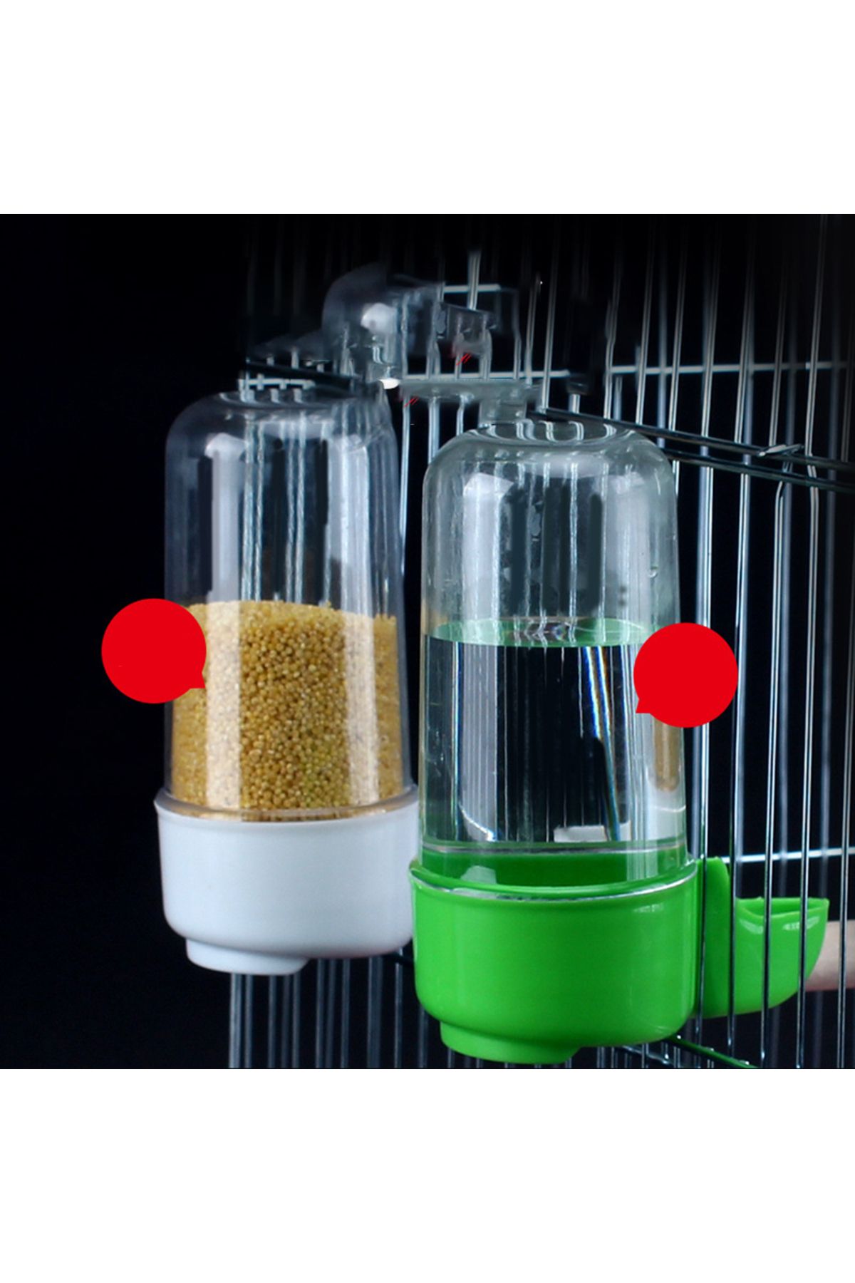 Choice-200ml Bird Feeder Large Capacity Spill-proof Water Dispenser Automatic Feeder Bowls Cage Accessories 2