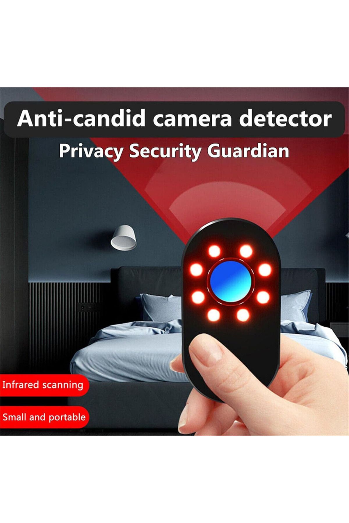 TAFN-Mini Camera Detector Device To Find Camera and Video Device LED Cam Hotel Anti-peeping Infrared F... 2
