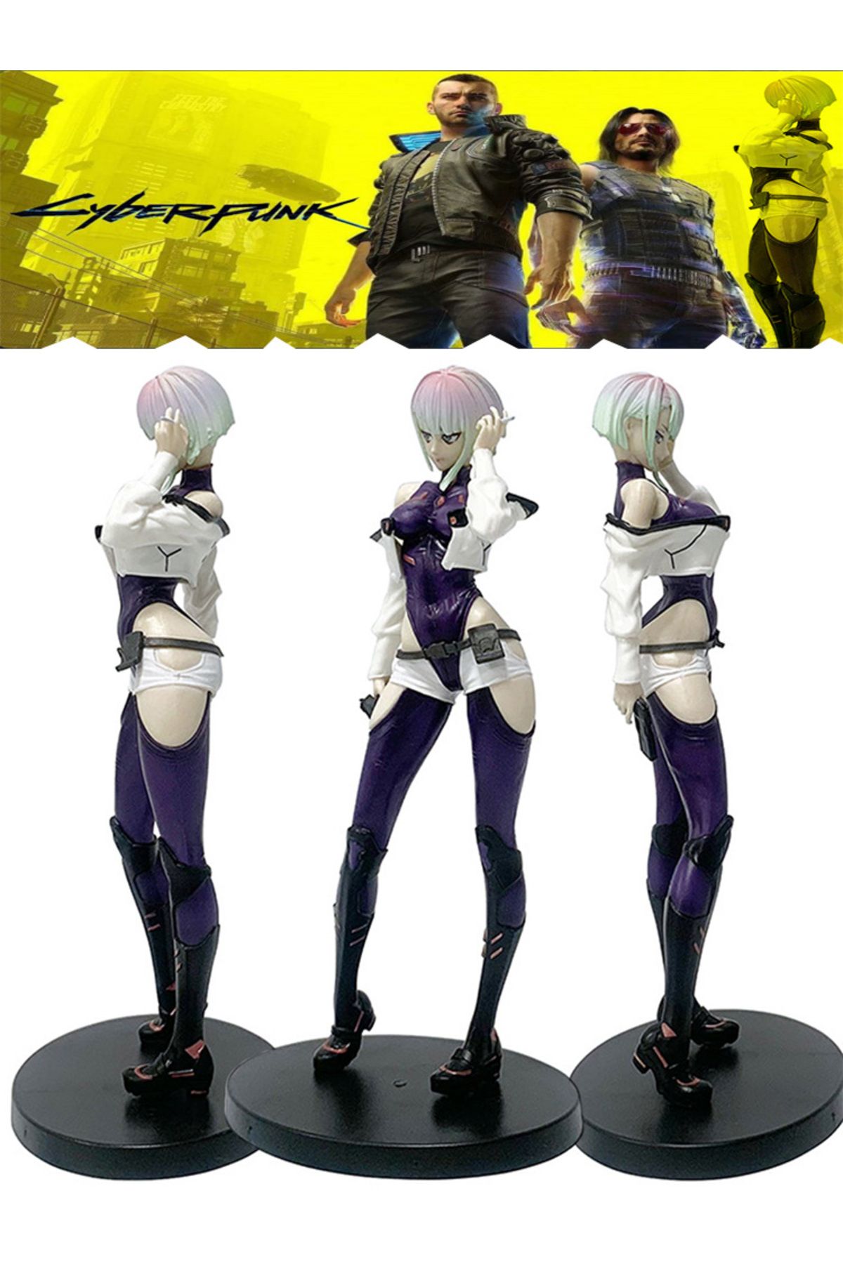 Choice-22cm Cyberpunk #2077 Edgerunners Anime Figure Super Hacker Edge Walker Lucy Action Figure Collect... 3