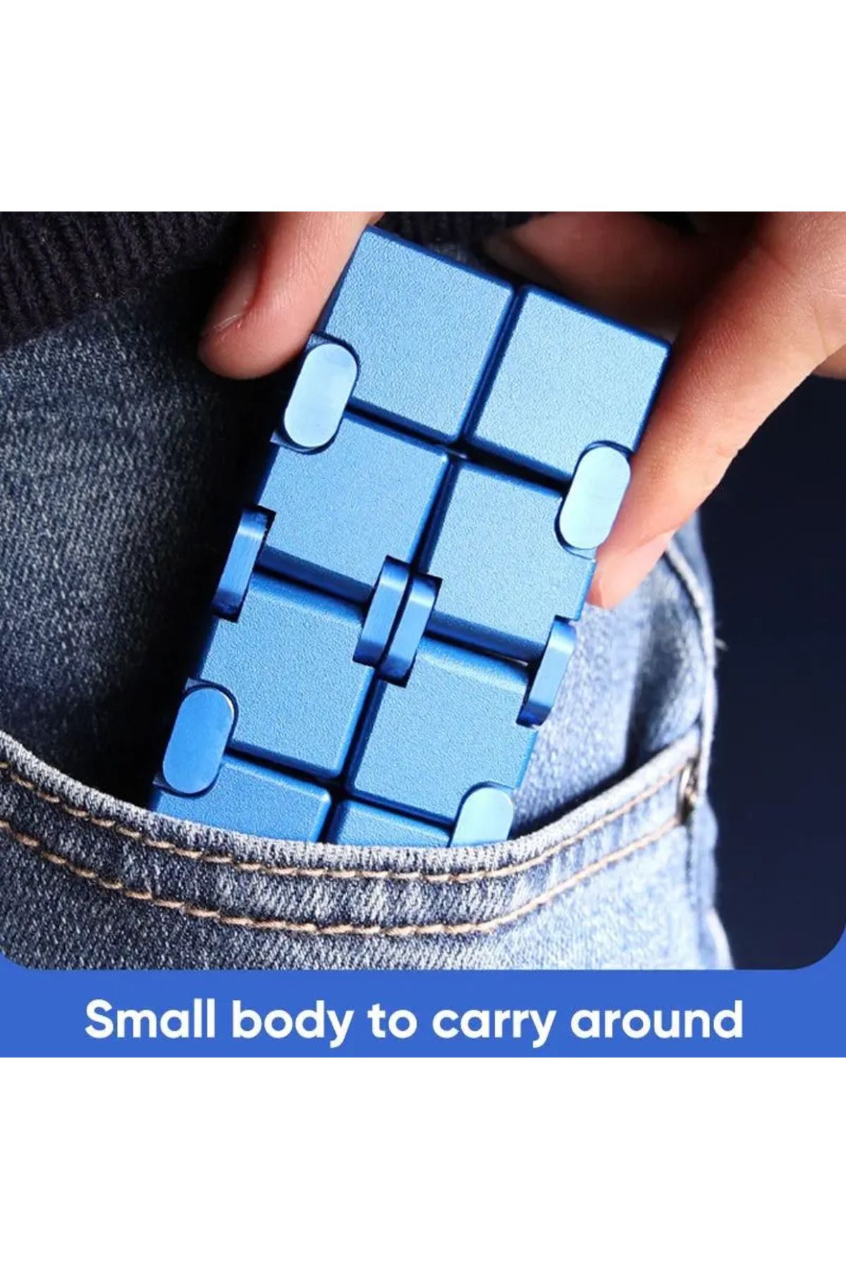 Choice-Unpack Puzzle Infinite Twist Square Slider Rotate The Metal Slider Children's Infinite Flip Alloy... 3