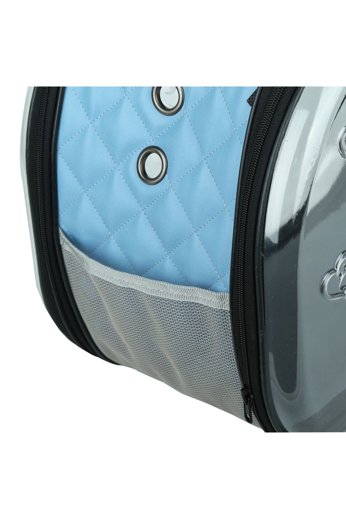 Petcibaba-Double Glass Quilted Ellipse Carrying Leather 2