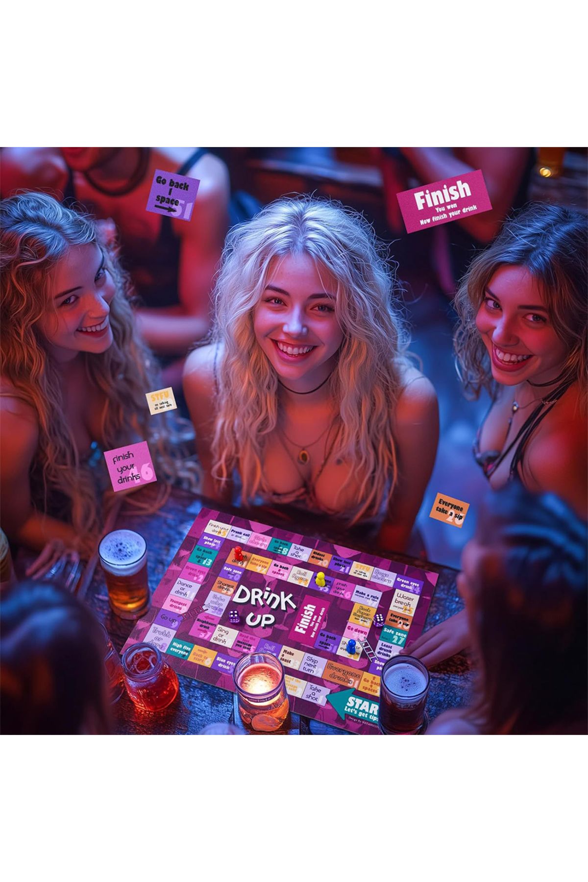 Choice-Drinking Board Game Interactive Drinking Party Board Game Set Dice Party Club Drinking Games for ... 3