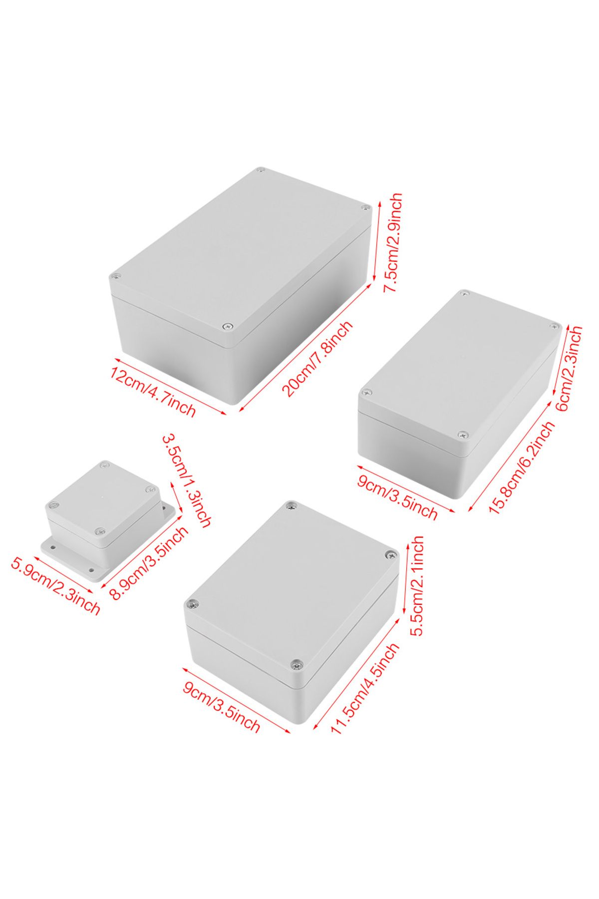 Choice-Junction Box Water resistant IP65 ABS Electrical Project Terminal Box Enclosure Instrument Case W... 7