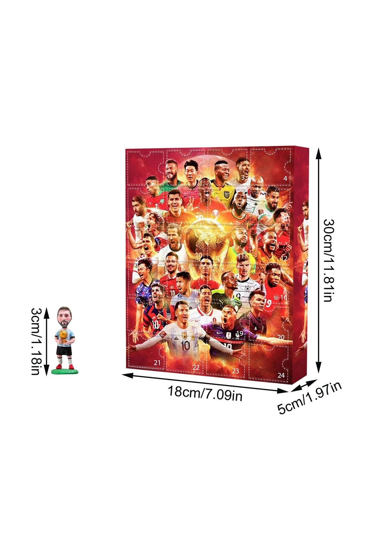 Choice-2024 Countdown Advent Calendar Soccer Kit 24 Days Building Advent Calendars Soccer Favors Sports ... 7