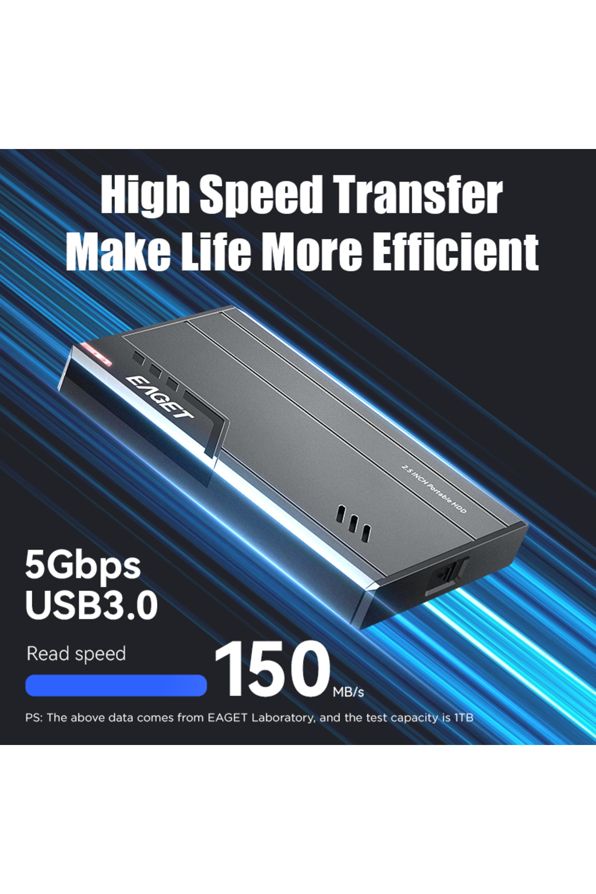 Choice-Eaget External Hard Drive 2.5 Portable Hard Drive HDD 500GB 1TB 2TB USB3.0 for Desktop PC Mac Lap... 4