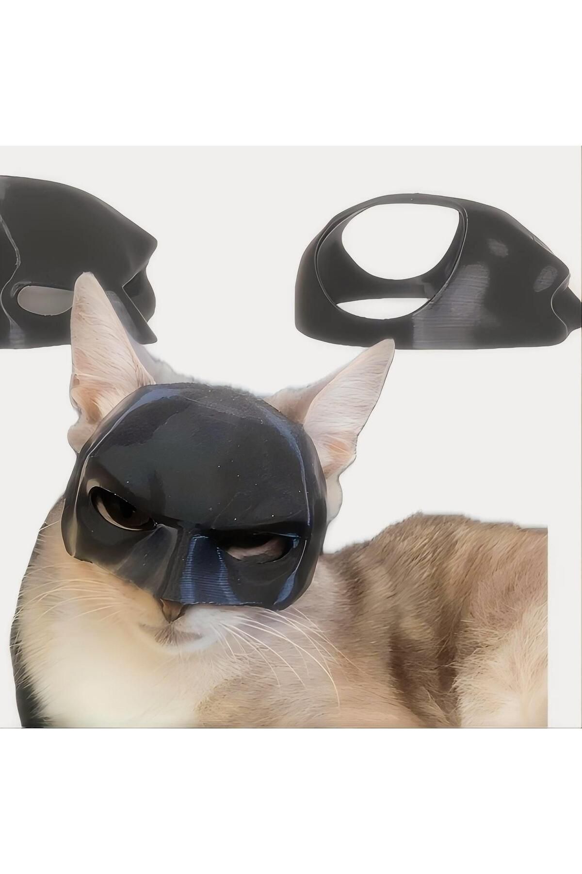 Choice-Cute Cat Bat Mask cosplay hat Funny Cat Batman Mask,Halloween Costume Accessories Funny Cat Bat M... 2