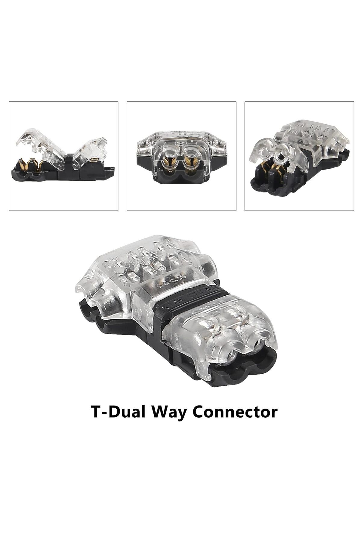 AOKIN-10PCS Wire Connectors Low Voltage Wire Connectors Solid Connection,T Tap Wire Connectors, T Type ... 7