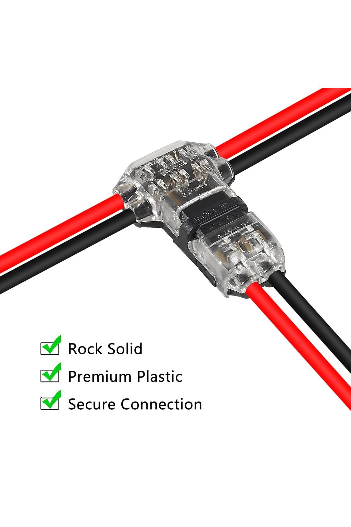 AOKIN-10PCS Wire Connectors Low Voltage Wire Connectors Solid Connection,T Tap Wire Connectors, T Type ... 5