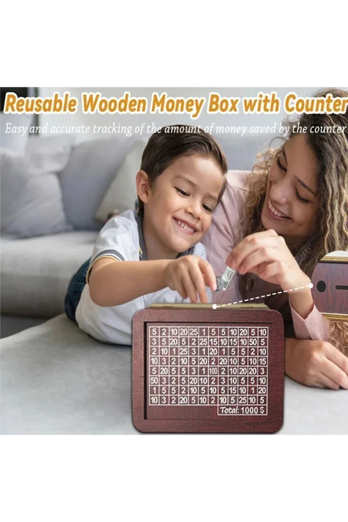 Choice-Money Saving Box Cash Saving Money Box 10 000 Saving Challenge Money Bank With Numbers Ticks Retr... 4