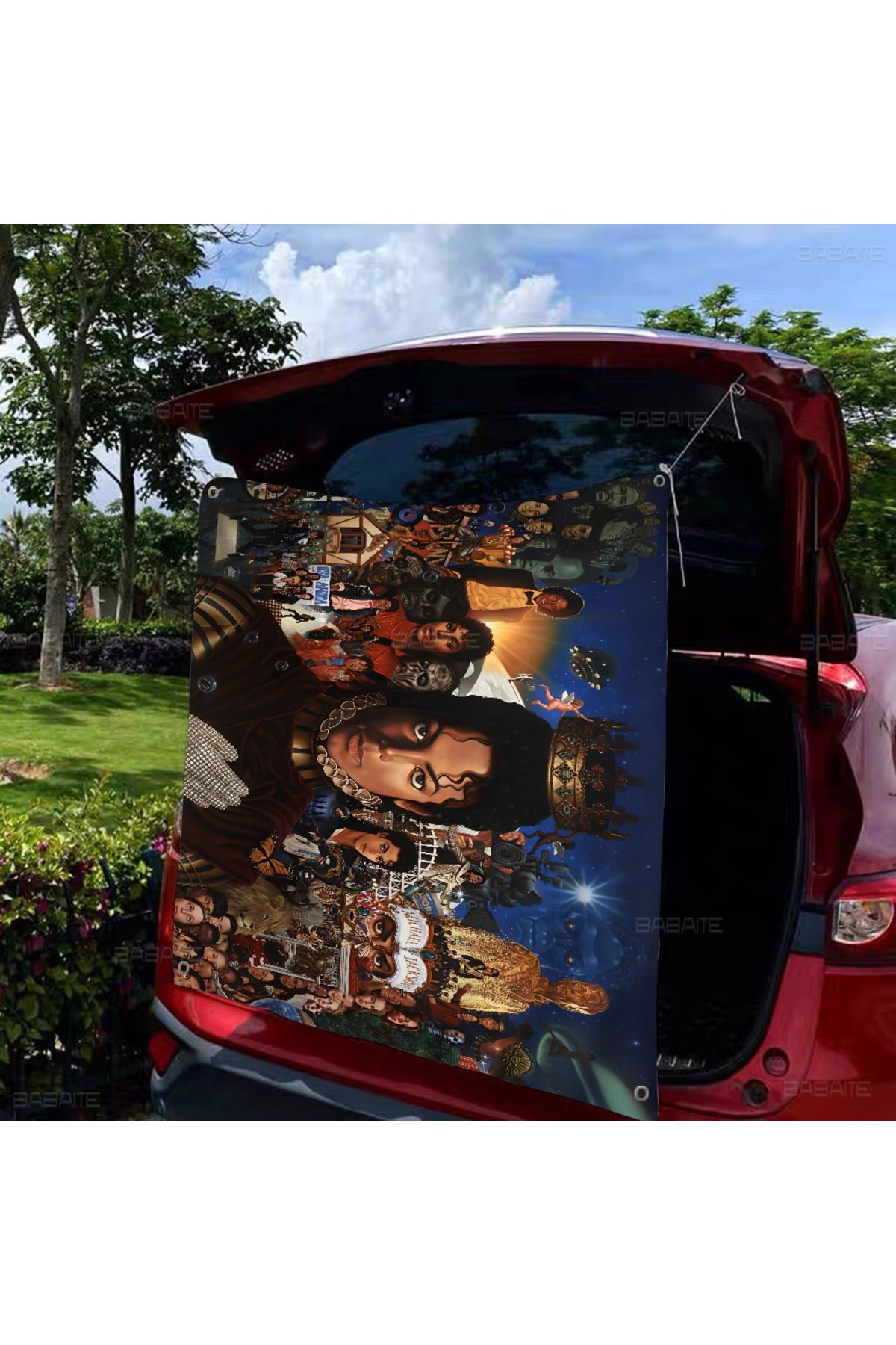 Choice-Michael Jackson Large Size Flags Printing Patterns Interesting Birthday Party Decorations Banner 5