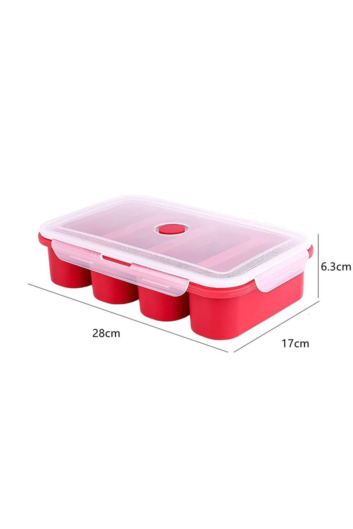 Choice-Silicone Freezer Tray Soup 4 Cubes Food Freezing Container Molds With Lid Frozen Packaging Box Si... 7