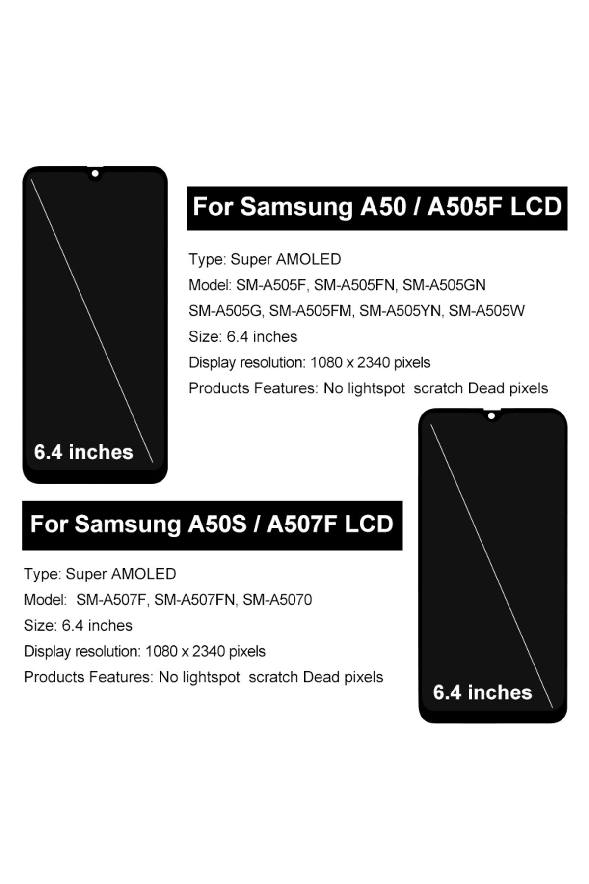 MSMADE-6.4 SUPER AMOLED For Samsung Galaxy A50 A505 LCD Display SM-A505F Touch Screen Digitizer For Sams... 2