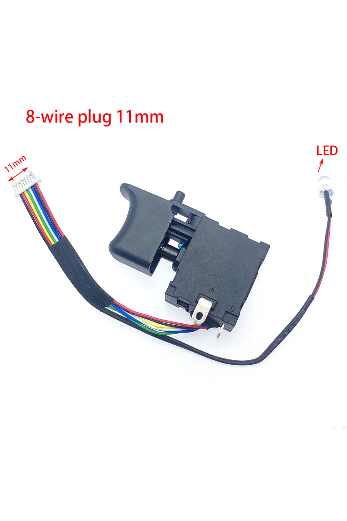 Choice-Cordless Electric Drill Dustproof Speed Control Push Button Trigger Switch MOD JC15-2 36V DC 15A ... 3