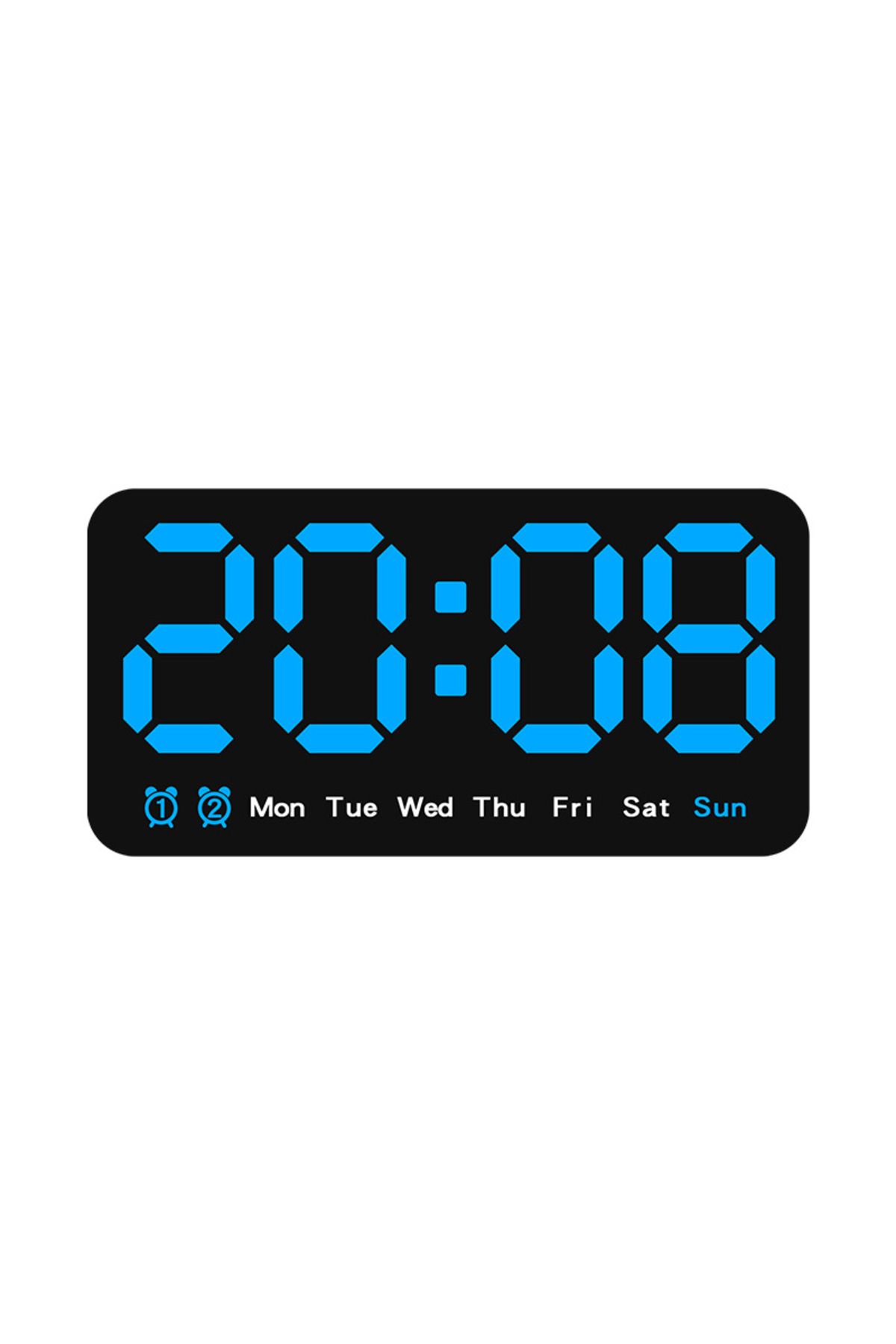 Choice-Digital Wall Clock with Voice Control Temperature Date Week DST Table Clock 12/24H Dual Alarm Wal... 7