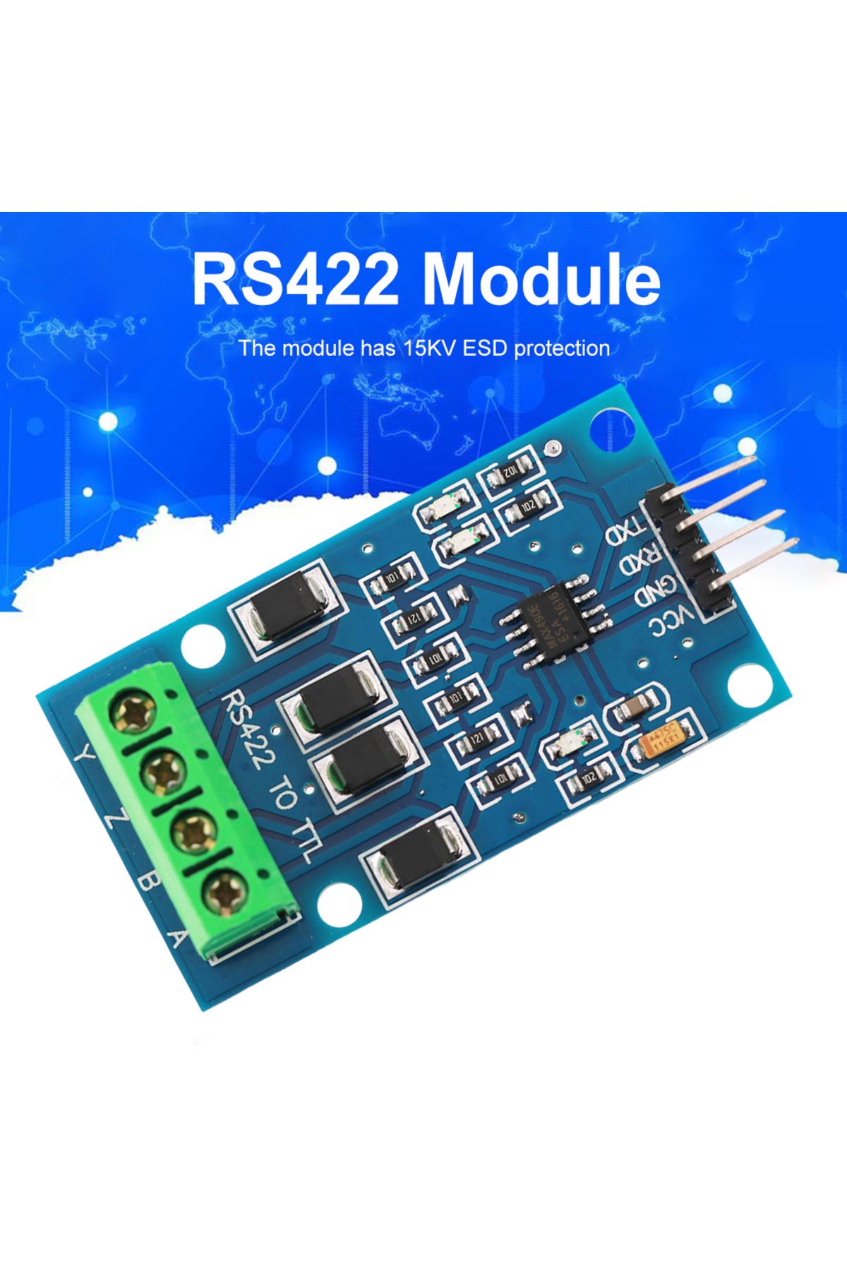Choice-RS422 MAX490 To TTL Module Full Duplex 422 Turn Single Chip TTL Bidirectional Converter Module 15... 3