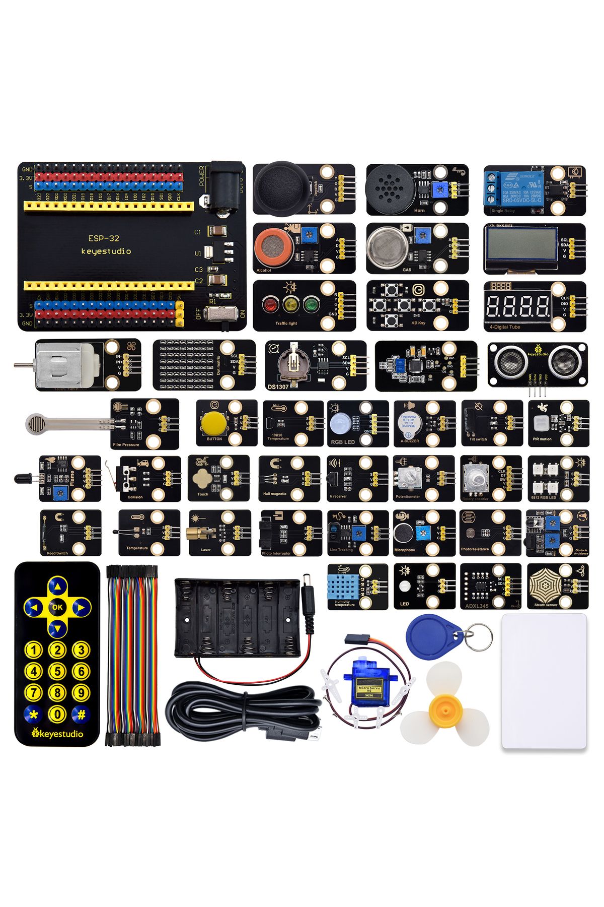 Choice-Keyestudio 42 in 1 ESP32 Sensor Module Kit for Arduino Programming Kit Support Arduino C and Micr... 3