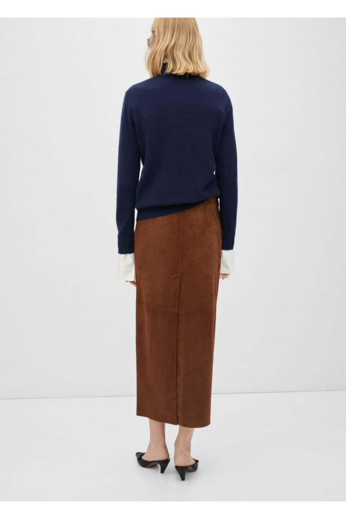 MANGO Woman-100% Cashmere Perkins Collar Sweater 4