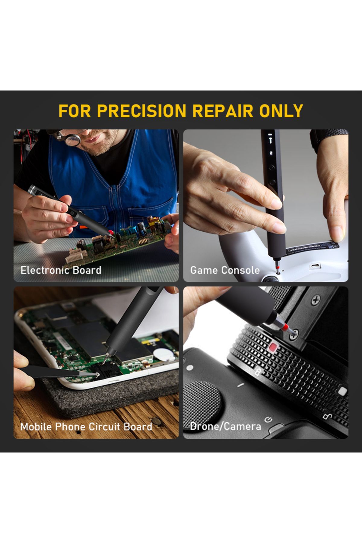 Choice-Galacok S6 Max Precision Electric Screwdriver Set with 42 Magnetic Bits 5 Torque Settings Mini Po... 7