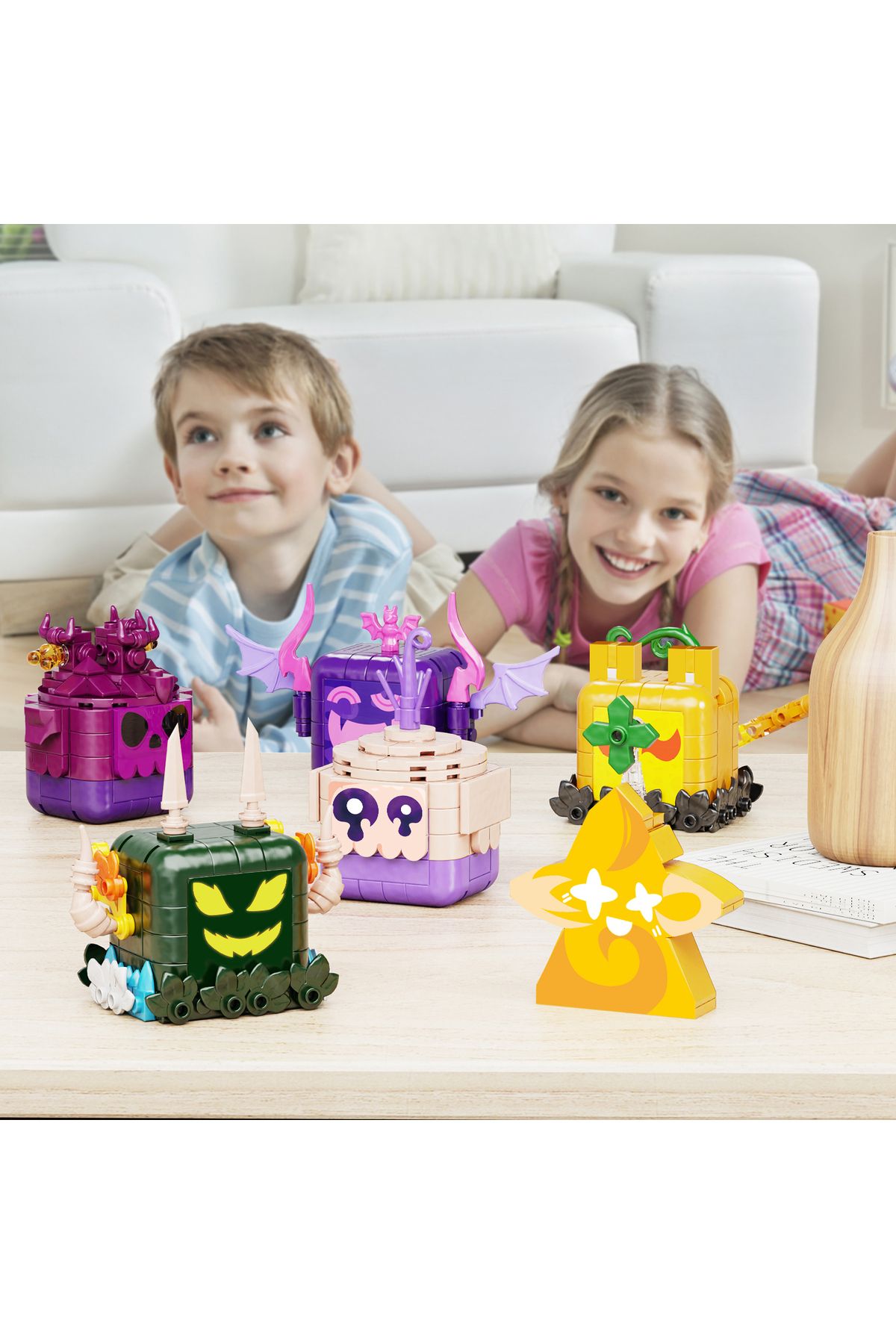 BuildMoc-6 in 1 Blox Fruits Figures Model Bricks Dragon Dough Venom Leopard Light Shadow Building Blocks G... 7