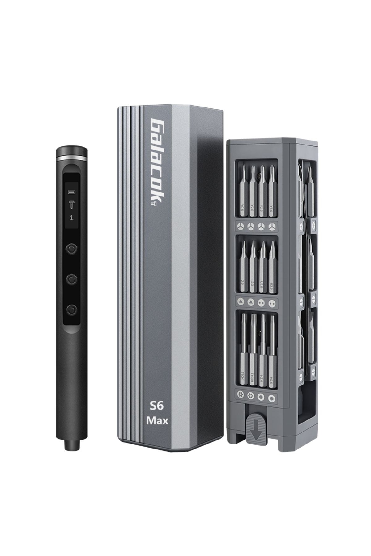 Choice-Galacok S6 Max Precision Electric Screwdriver Set with 42 Magnetic Bits 5 Torque Settings Mini Po... 1
