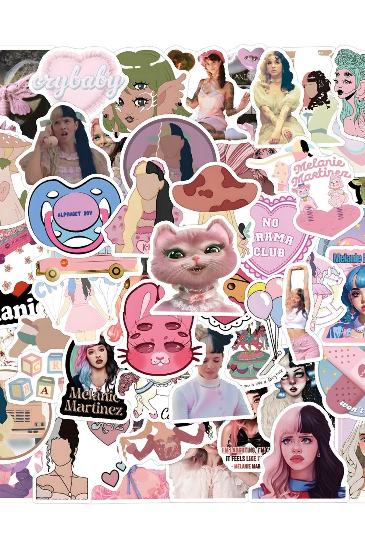 Choice-60Pcs Singer Melanie Martinez Stickers Melanie DIY Stickers Scrapbooking Phone Luggage Skateboard... 7
