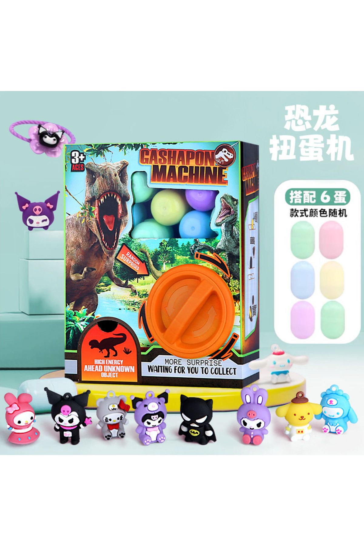 Choice-Sanrio Hello kitty Kuromi Twisting Egg Machine Fun Capsule Lottery Decompression Toy Twisting Egg... 4