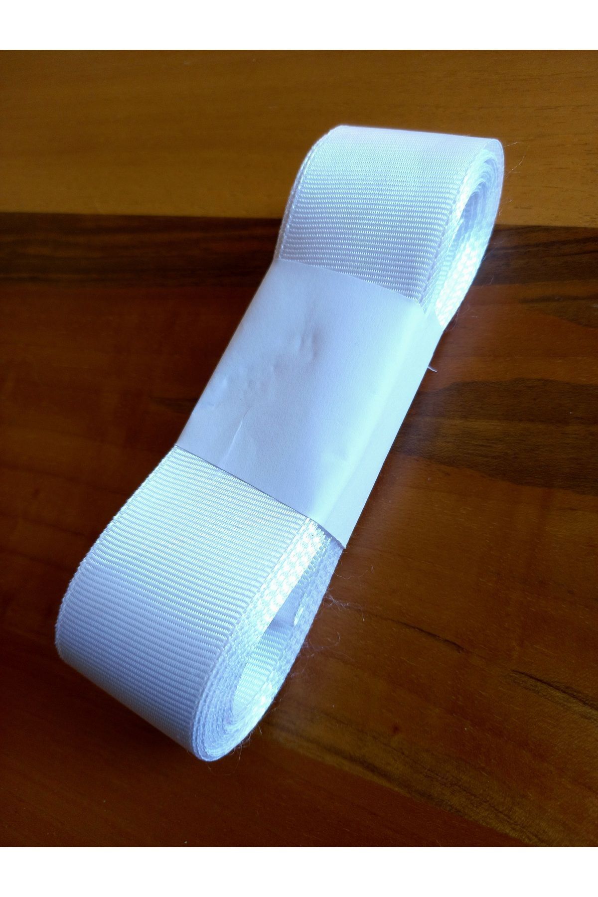 yörük tuhafiye-White Grosgrain Ribbon - 4 cm 10 Meters One Ball Grosgrain Ribbon 1