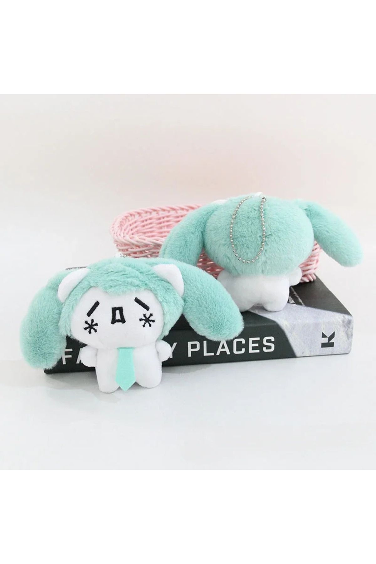Choice-10cm Hatsune Miku Plush Keychain Cute Anime Miku Stuffed Doll Bag Pendent Collection Keyring Car ... 7