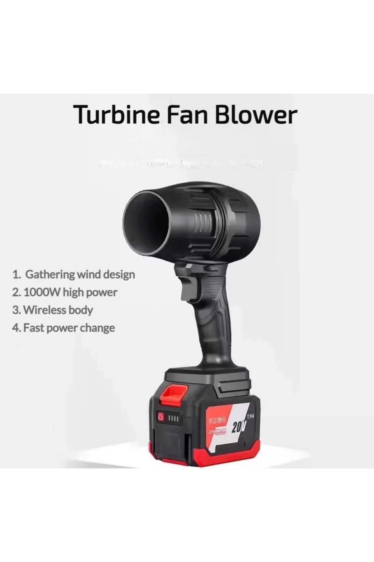 Choice-Turbo Fan Blower Turbine Hair Dryer Cleaning Violent Water Blowing for Garden Car Electric Powerf... 2