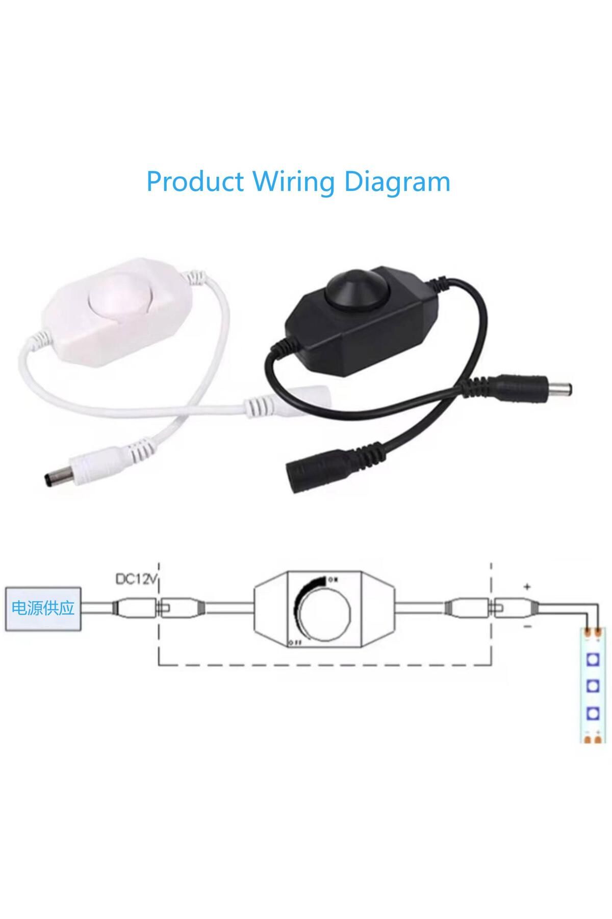Choice-LED Dimmer Switch COB Brightness Adjust Controller 5050 5730 5630 Driver LED Light Strip Power Su... 5