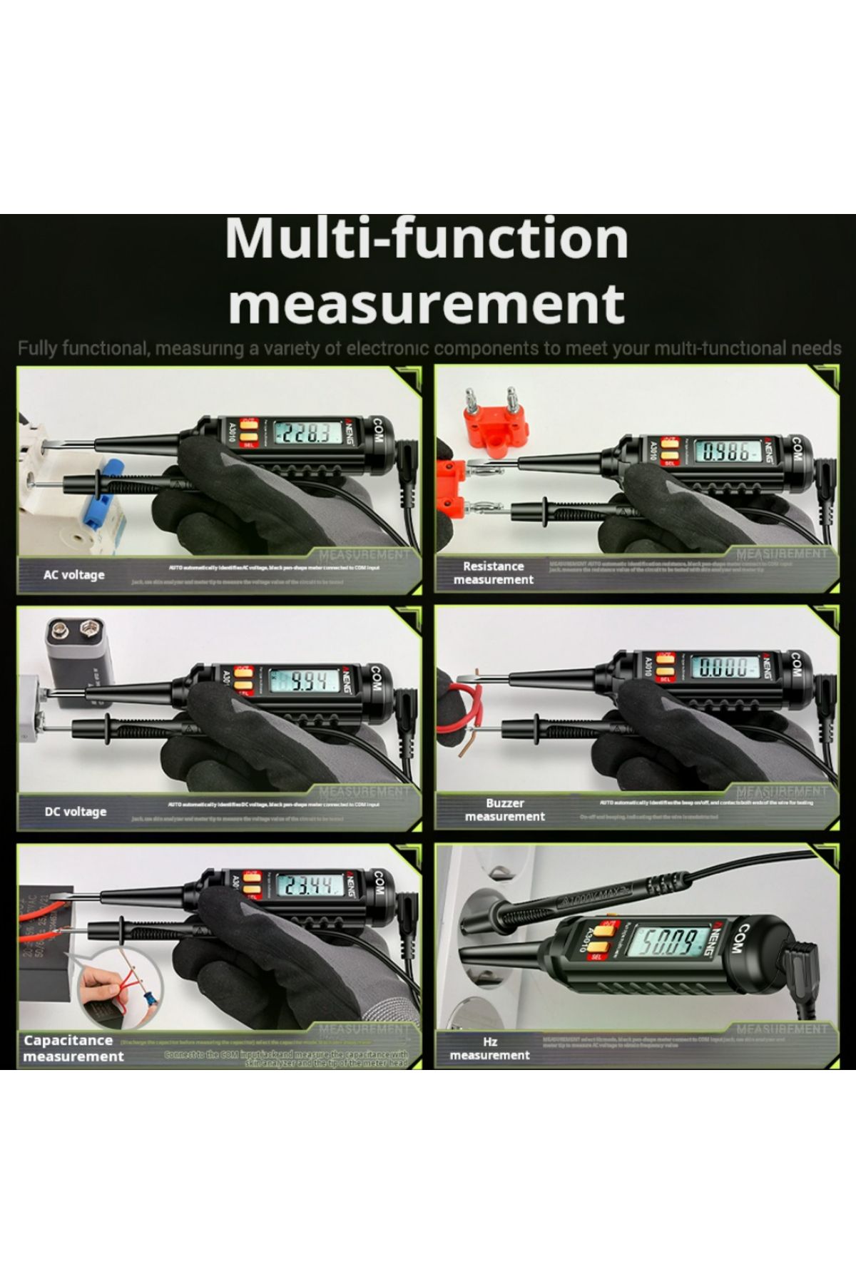 Choice-Multi functional induction tester pen type multimeter for electrical voltage measurement circuit ... 8