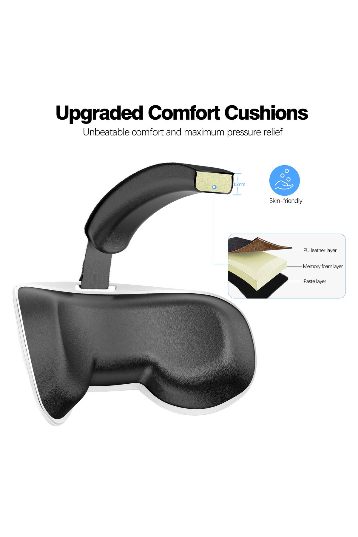 Choice-HUNDAI Design For Meta Quest 3S/Oculus Quest 3S Elite Strap Adjustable Head Strap 5